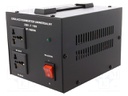 Autotransformer; 230/120VAC; Power: 1000VA; Usec.1: 120V