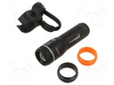 Torch: LED; 70lm,300lm,600lm; IP66; SCREAM