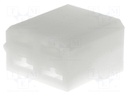 Terminals cover; female; ways: 4; Colour: natural