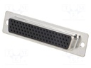 D-Sub HD; PIN: 78; plug; female; stamped and formed contacts