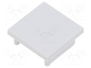 Cap for LED profiles; grey; SMART16