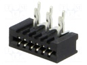 Connector: FFC (FPC); angled 90°; PIN: 6; NON-ZIF; THT; tinned; 1mm