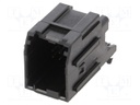 STAC64 RA HDR 8 CKT BLK POL A TRAY