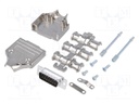 D-Sub; PIN: 15; plug; male; stamped and formed contacts; straight