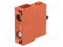 Contact block; Contacts: SPST-NC