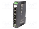 Switch Ethernet; unmanaged; Number of ports: 6; 9.5÷31.5VDC; DIN