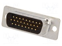 D-Sub HD; PIN: 26; plug; male; turned contacts; soldering; black