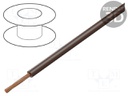 Wire; FLRYW-B; stranded; Cu; 2.5mm2; PVC; brown; 60V; 100m; Class: 5