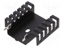 Heatsink: extruded; U; TO218,TO220; black; L: 41.2mm; W: 43.2mm