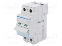 Switch-disconnector; Poles: 2; DIN; 125A; 400VAC; SBN; IP20; 1÷16mm2