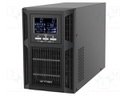 Power supply: UPS; 1000W; 1000VA; 208÷240V; 347x145x225mm; 9Ah