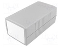 Enclosure: with panel; X: 80mm; Y: 150mm; Z: 60mm; ABS; dark grey