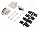 D-Sub HD; PIN: 15; plug; male; shielded; soldering; for cable; black