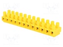 Terminal block; screw terminal; ways: 12; 0.75÷4mm2; terminals: 24