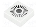 Enclosure: for alarms; X: 44mm; Y: 44mm; Z: 15mm; ABS; grey