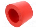 Grommet; caoutchouc; L: 24mm; -20÷200°C; Øcable: 22mm; red