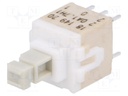Switch: keypad; Pos: 2; DPDT; 0.1A/32VDC; white; Illumin: none; none