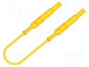 Test lead; 70VDC; 33VAC; 12A; banana plug 4mm,both sides; Len: 1m