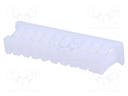 Plug; wire-board; female; 1.25mm; PIN: 10; w/o contacts; for cable