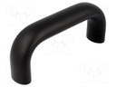 Handle; Mat: aluminium; black; H: 55mm; L: 129mm; W: 26mm
