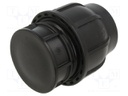 Splice terminal: clamping; 50mm; for PE pipes; Plast; 16bar