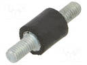 Vibration damper; rubber