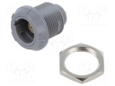 Connector: circular; Series: P; plug; female; soldering; PIN: 2; 10A