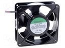 Fan: AC; axial; 115/230VAC; 120x120x38mm; 195(±10%)m3/h; 49dBA