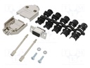 D-Sub; PIN: 9; female; shielded,metalized; straight; for cable