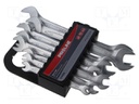 Wrenches set; spanner; Chrom-vanadium steel; 8pcs.