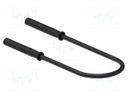 Test lead; 60VDC; 30VAC; 10A; banana socket 2mm,both sides; black