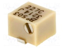 Potentiometer: mounting; horizontal,multiturn; 50kΩ; 250mW; SMD