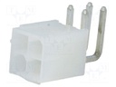Socket; wire-board; male; MF42; 4.2mm; PIN: 4; THT; 7A; tinned