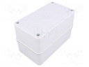Enclosure: multipurpose; X: 80mm; Y: 140mm; Z: 85mm; PICCOLO; grey