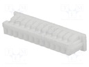 Plug; wire-board; female; 1.25mm; PIN: 12; w/o contacts; for cable