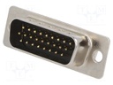 D Sub Connector, HD26, High Density, Plug, FCI 10090769 Series, 26 Contacts, DA, Solder Cup