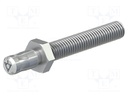 Connector: plug; 6mm banana; Connection: M6,screw; 50mm