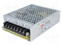Power supply: switched-mode; modular; 68W; 5VDC; 129x98x38mm; 440g