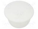 Accessories: stopper; H: 8.5mm; push-in; Flange dia: 19mm; white
