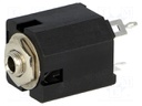 Socket; Jack 3,5mm; female; mono; straight; for panel mounting