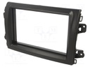 Radio mounting frame; Fiat; 2 DIN; black