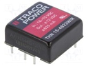 Converter: DC/DC; 15W; Uin: 18÷75V; Uout: 12VDC; Uout2: -12VDC; 1"x1"