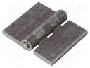 Hinge; Width: 60mm; steel; H: 50mm; V: without coating,for welding
