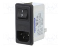 Connector: AC supply; socket; male; 2A; 250VAC; IEC 60320; -25÷85°C