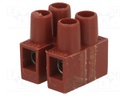 Terminal block; screw terminal; ways: 2; 2.5mm2; terminals: 4; 250V
