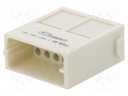 Connector: HDC; module; male; S-M10/17; PIN: 17; w/o contacts; 10A