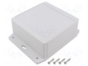 Enclosure: multipurpose; X: 140mm; Y: 141mm; Z: 62mm; 1555F; grey