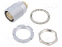 Connector: circular; 2B; socket; female; PIN: 2; soldering