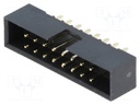 Socket; IDC; male; PIN: 16; straight; THT; gold-plated; 2mm