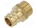 Quick connection coupling; connector pipe; max.15bar; -20÷200°C